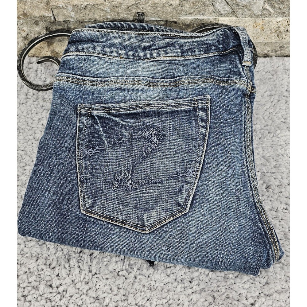 VTG Silver Jeans Bermuda Shorts Women 28 Denim DEE Low Rise Retro 90s Y2K Grunge - Picture 6 of 9
